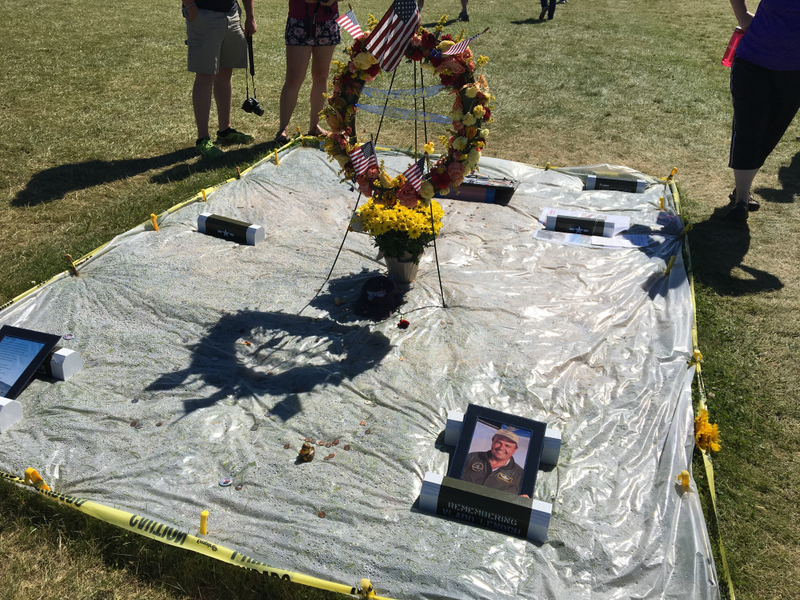 This spot was staked out in the P-51 section of the Warbirds area as a tribute to Vlado Lenoch, who died a few weeks ago.